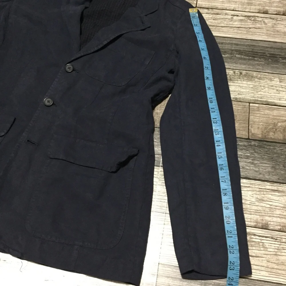 Alex Mill Women’s Blazer Jacket Coat Size XS Blue Linen Blend (READ DESC) - Picture 3 of 10